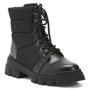 Marc Fisher combat boots Y2K goth Streetwear lace up size 8.5 black NWOT